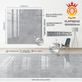 【Entrega gratuita até casa em Soyo】Porcelanato Polido KLKP66042 600x600mm Padrão Mármore Cinza Anti-derrapante King.Tiles