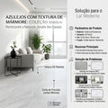 【Entrega gratuita até casa em Soyo】Azulejo Mármore HD 30x60cm Cinza Claro Jazz White Cerâmica Porcelana Antiderrapante
