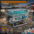Gerador Elétrico Portátil TOTAL 220-240V 50Hz Duas Tomadas Saída Estável para Obra e Casa