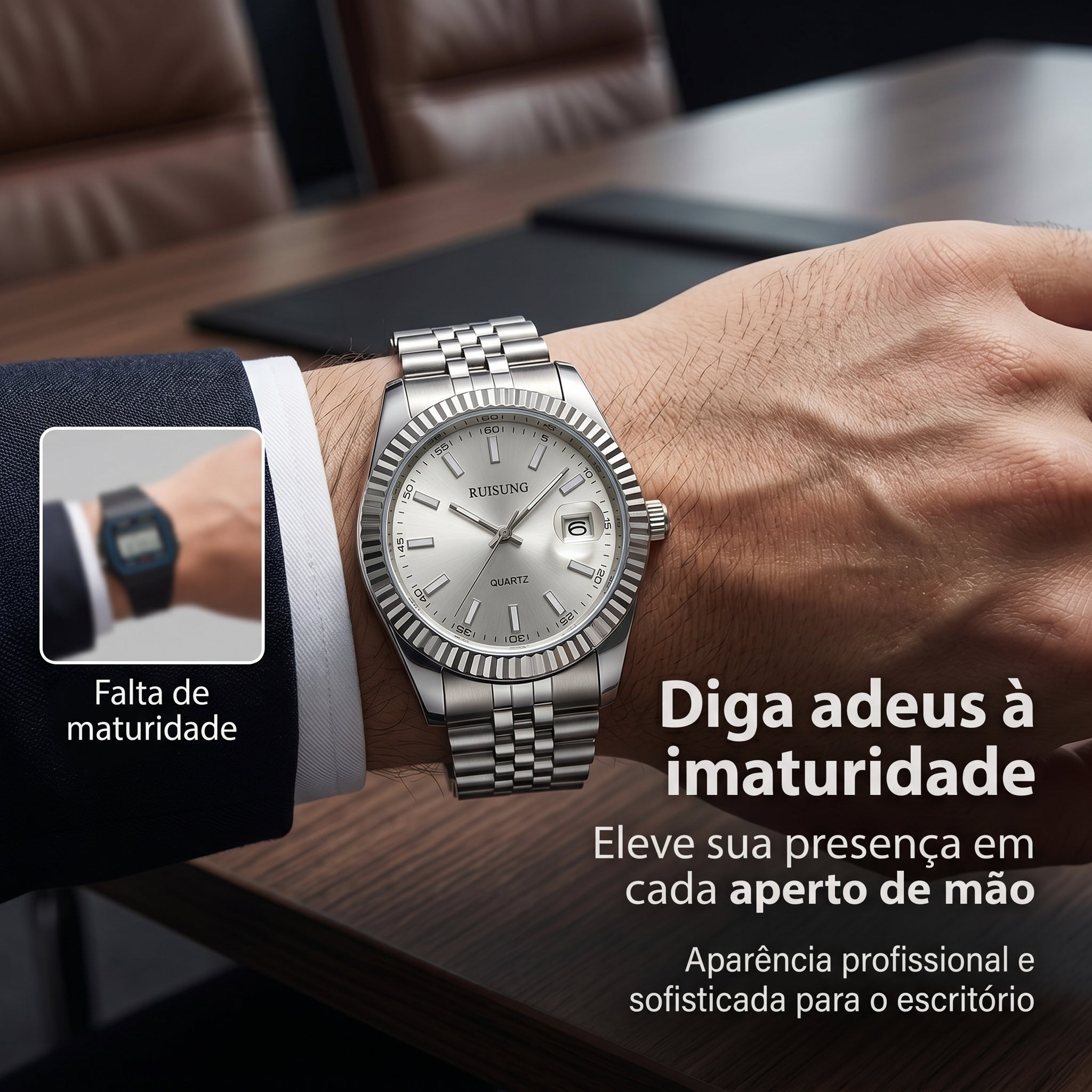 RUISUNG CLASSIC: O Relógio que Eleva Sua Presença