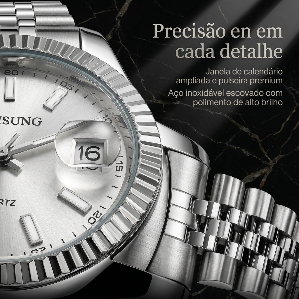 RUISUNG CLASSIC: O Relógio que Eleva Sua Presença