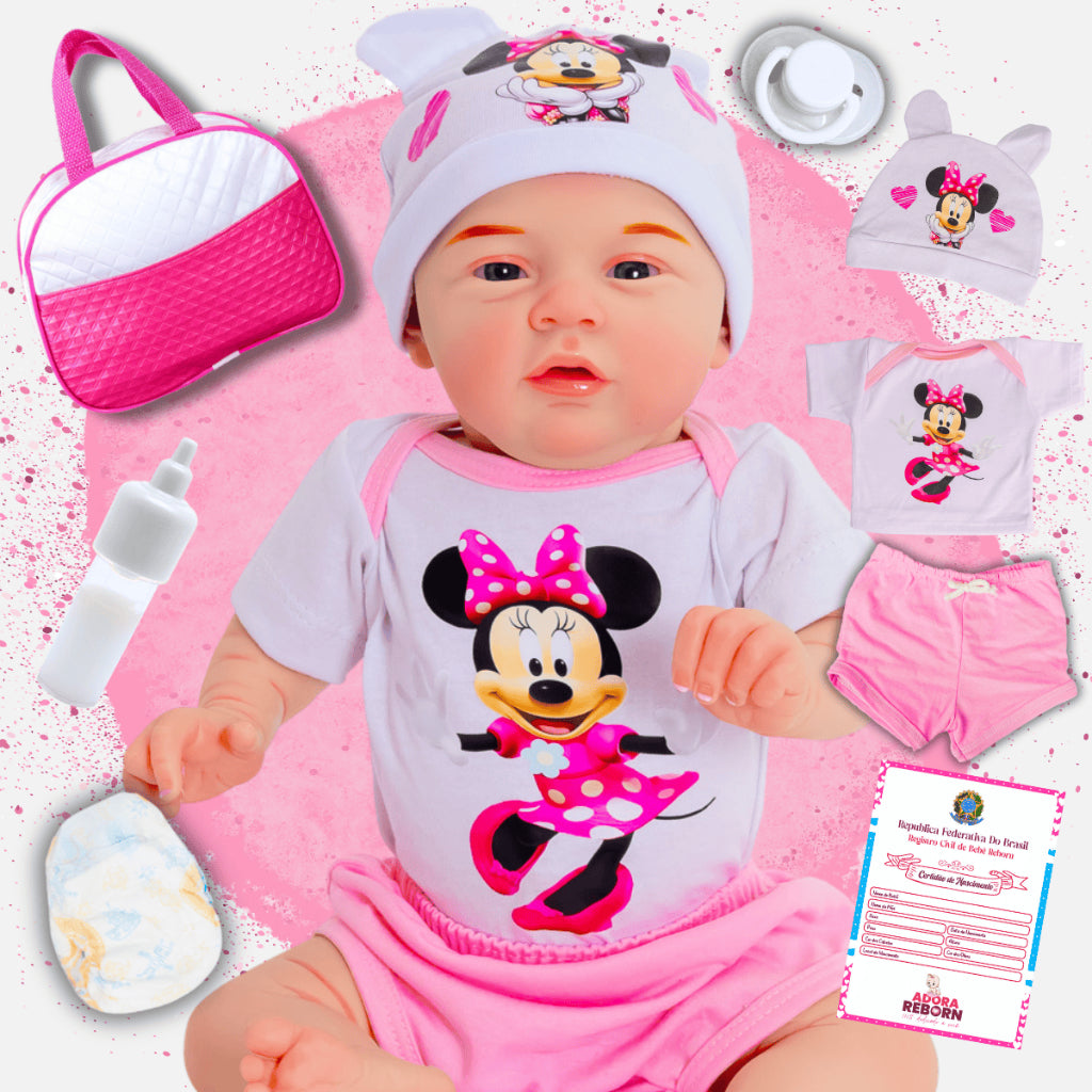Bebê Reborn Boneca Realista Menina Mary Angel Silicone Pode Dar Banho Original Envio Imediato