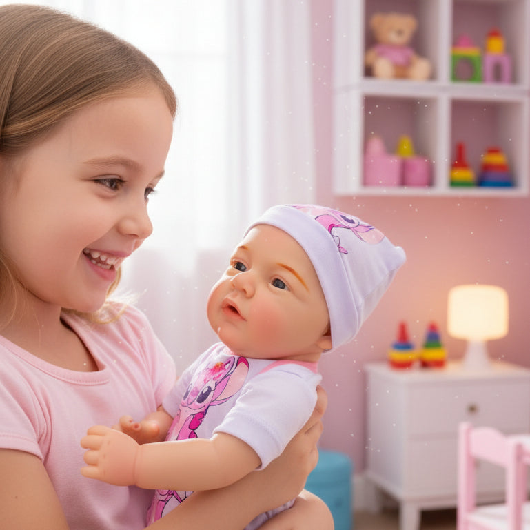 Bebê Reborn Boneca Realista Menina Mary Angel Silicone Pode Dar Banho Original Envio Imediato