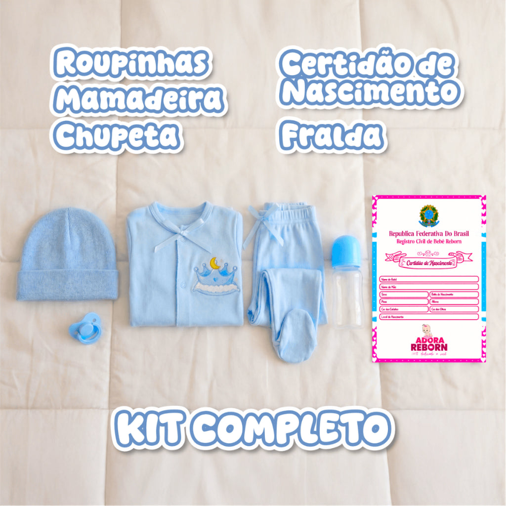 Bebê Boneco Reborn Siliconado Rosali Boy Realista Pode dar Banho Em Promoção