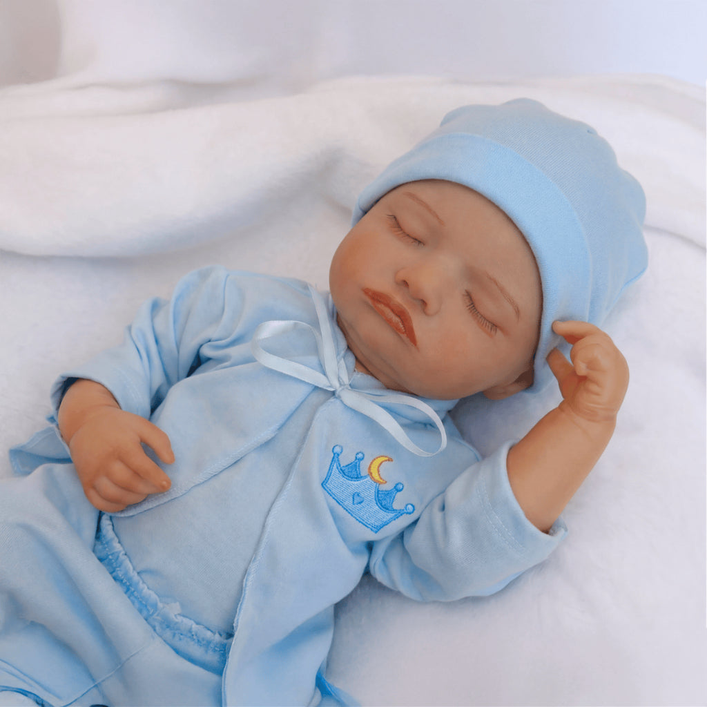 Bebê Boneco Reborn Siliconado Rosali Boy Realista Pode dar Banho Em Promoção