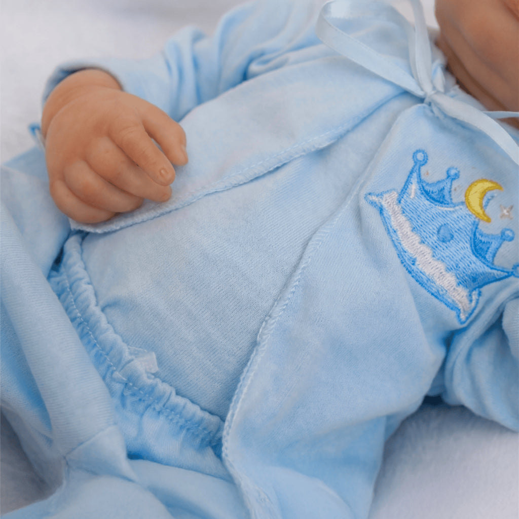 Bebê Boneco Reborn Siliconado Rosali Boy Realista Pode dar Banho Em Promoção